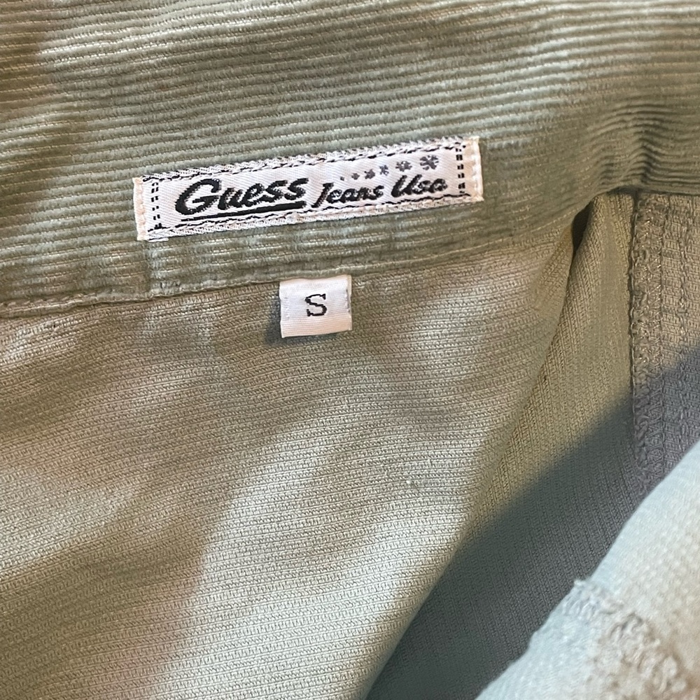 Vintage Short Guess Green Jean Jacket